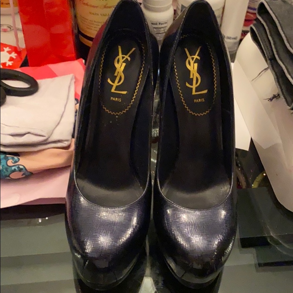 Authentic YSL navy blue  heals